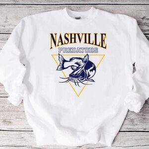 Vintage Nashville Predators Hockey Sweatshirt, Retro Nashville Predators NHL Tee